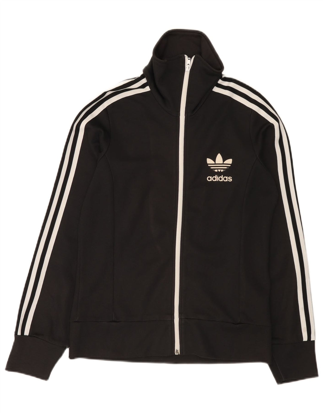 Adidas Veste de survêtement pour femme IT 42 en coton noir moyen