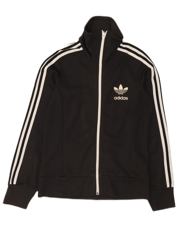 Adidas Veste de survêtement pour femme IT 42 en coton noir moyen