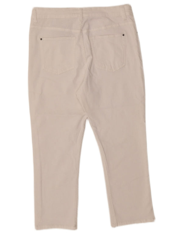 Marks & Spencer Jean court taille moyenne pour femme UK 12 Medium W30 L21 Blanc