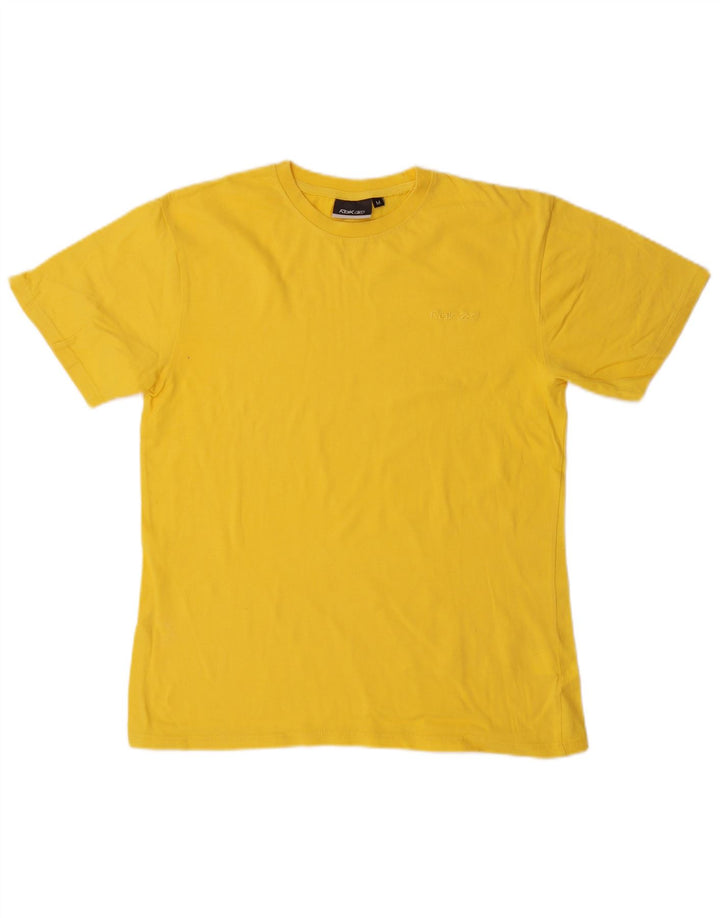 Reebok T-Shirt Top Homme Jaune Moyen Coton