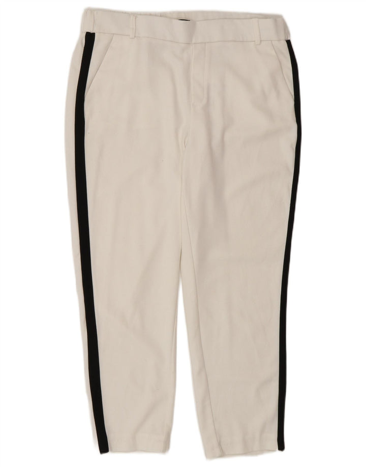 Pantalon court Zara Femme Medium W28 L24 Blanc Colourblock
