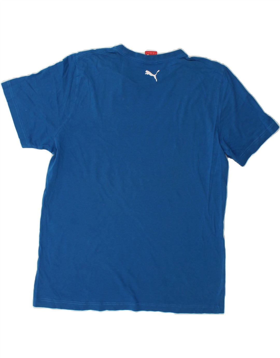 PUMA Mens Graphic T-Shirt Top Large Blue Vintage Puma and Second-Hand Puma from Messina Hembry 