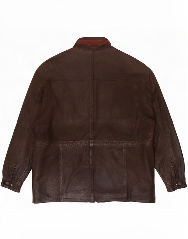 Torus Veste en cuir pour homme UK 40 Large Marron