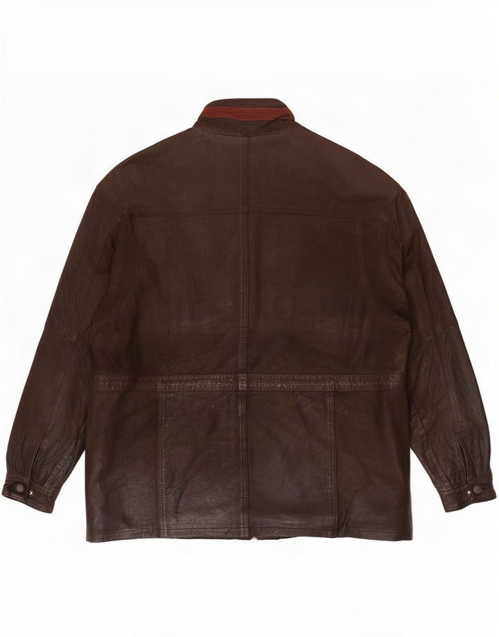 Torus Veste en cuir pour homme UK 40 Large Marron
