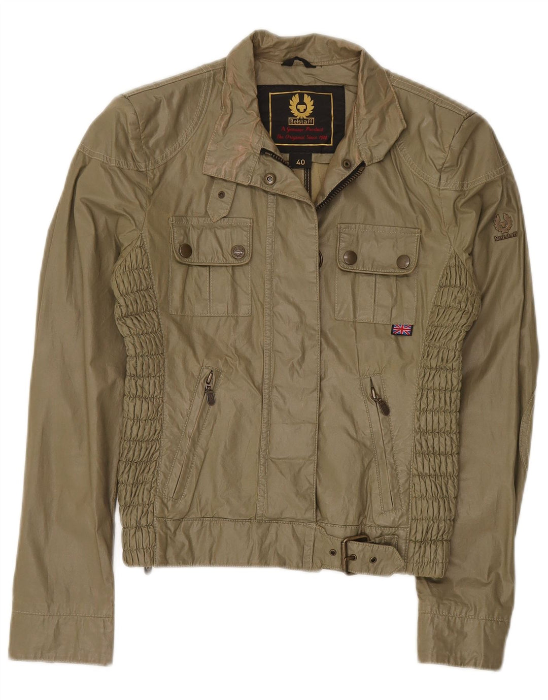 Veste utilitaire femme Belstaff IT 40 petit coton kaki
