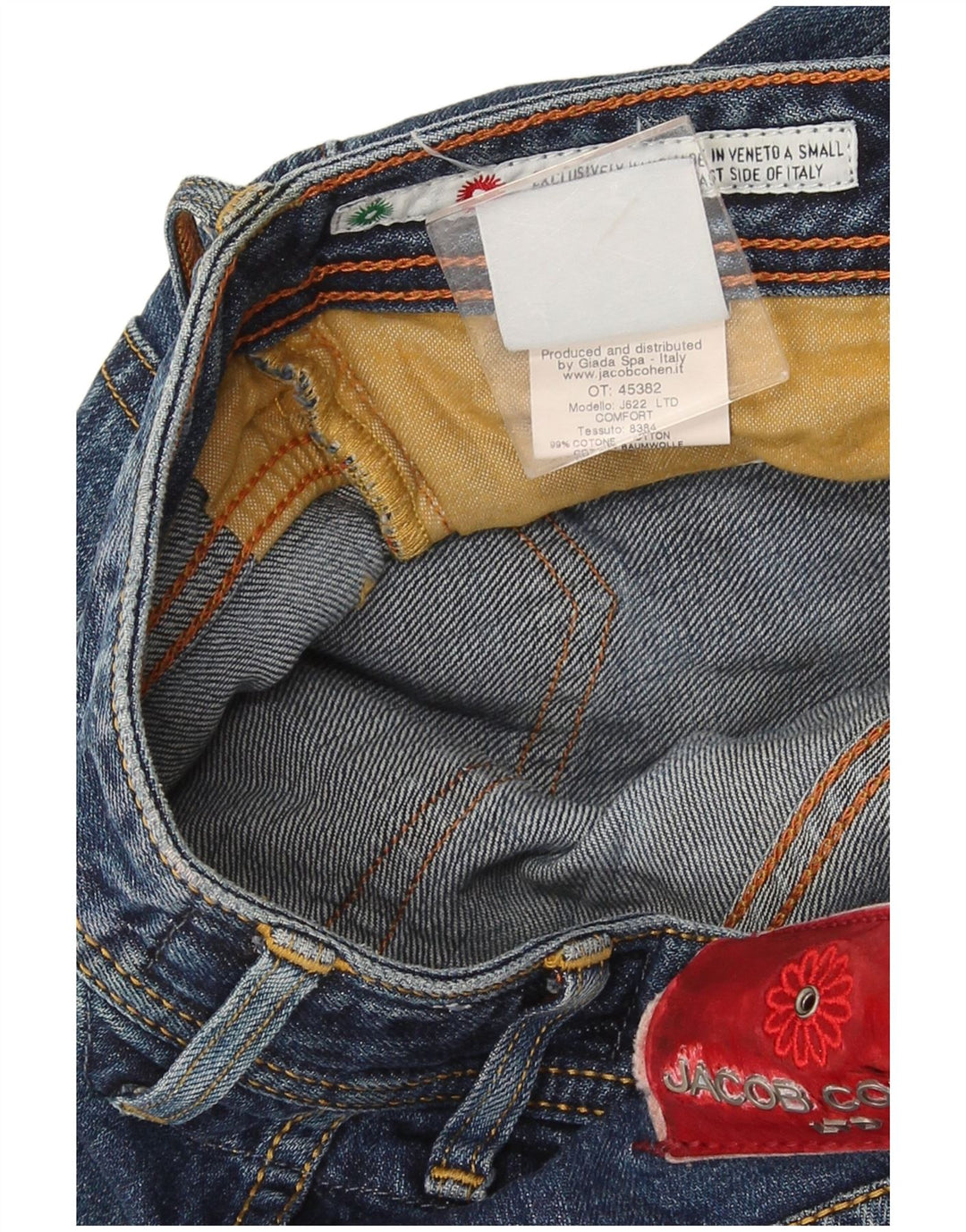 Jacob Cohen Jean slim fait main pour femme W31 L28 en coton bleu