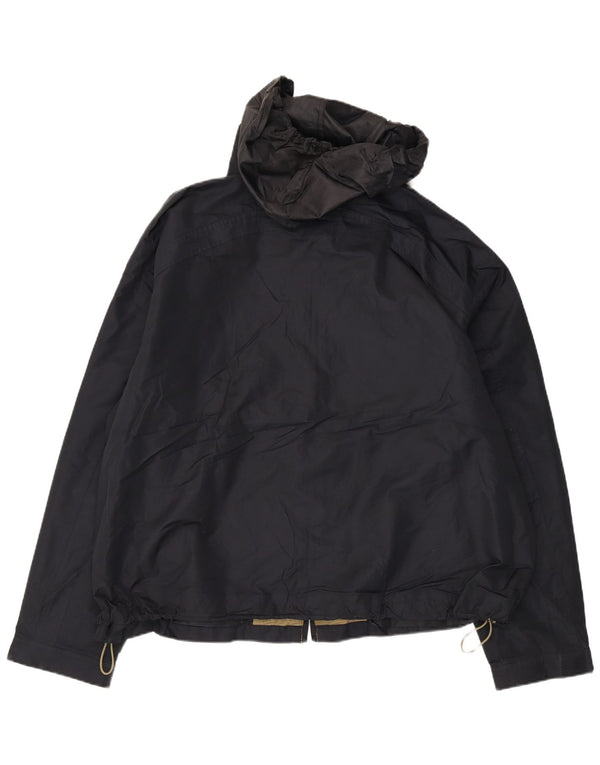 London Fog Veste de pluie à capuche pour homme UK 44 2XL Noir Polyester