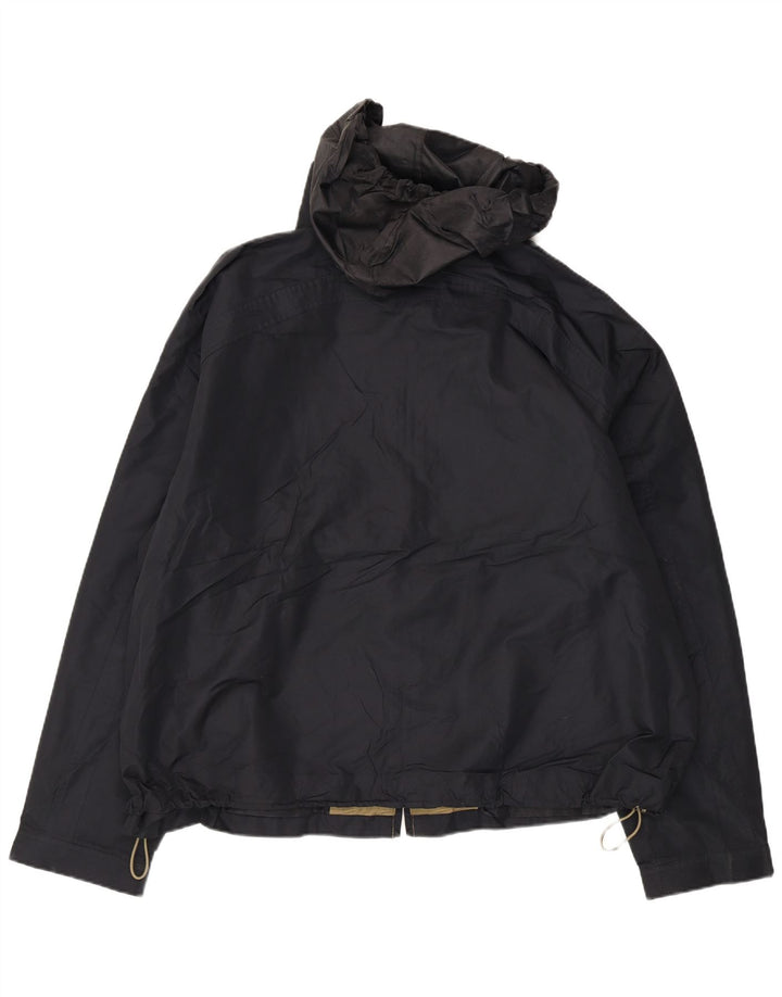 London Fog Veste de pluie à capuche pour homme UK 44 2XL Noir Polyester