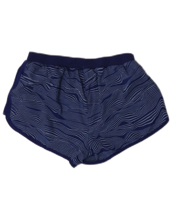 Adidas Short de sport de course pour femme UK 10 Petit Bleu marine rayé Sports