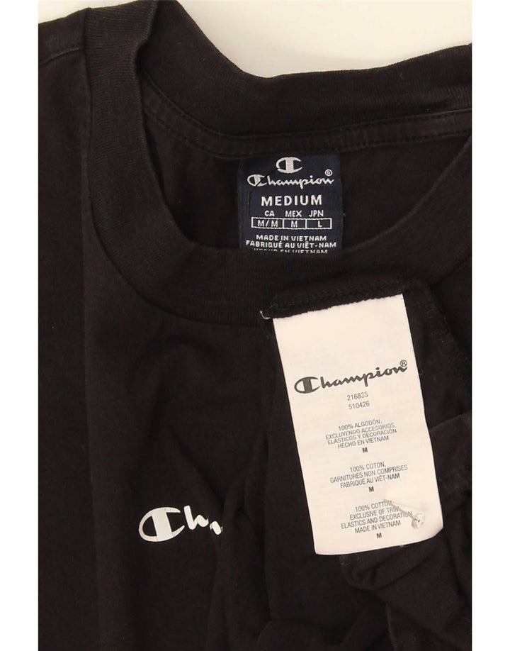 Champion T-Shirt Homme Noir Moyen Coton