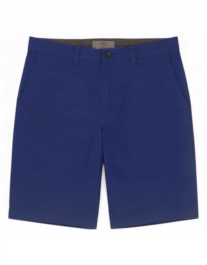 Marks & Spencer Short Chino Homme Moyen W30 Bleu Coton