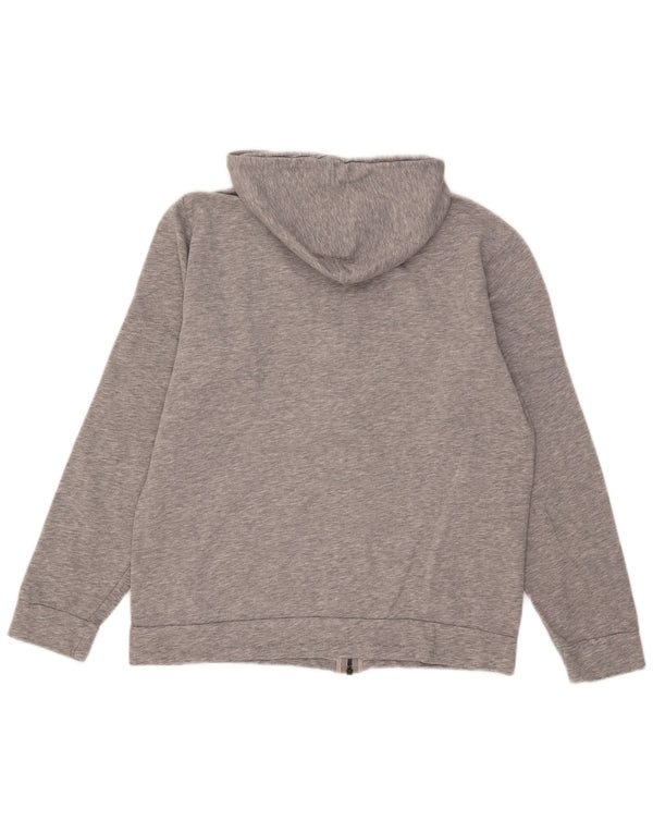 Adidas Mens Zip Hoodie Sweater Large Grey Cotton