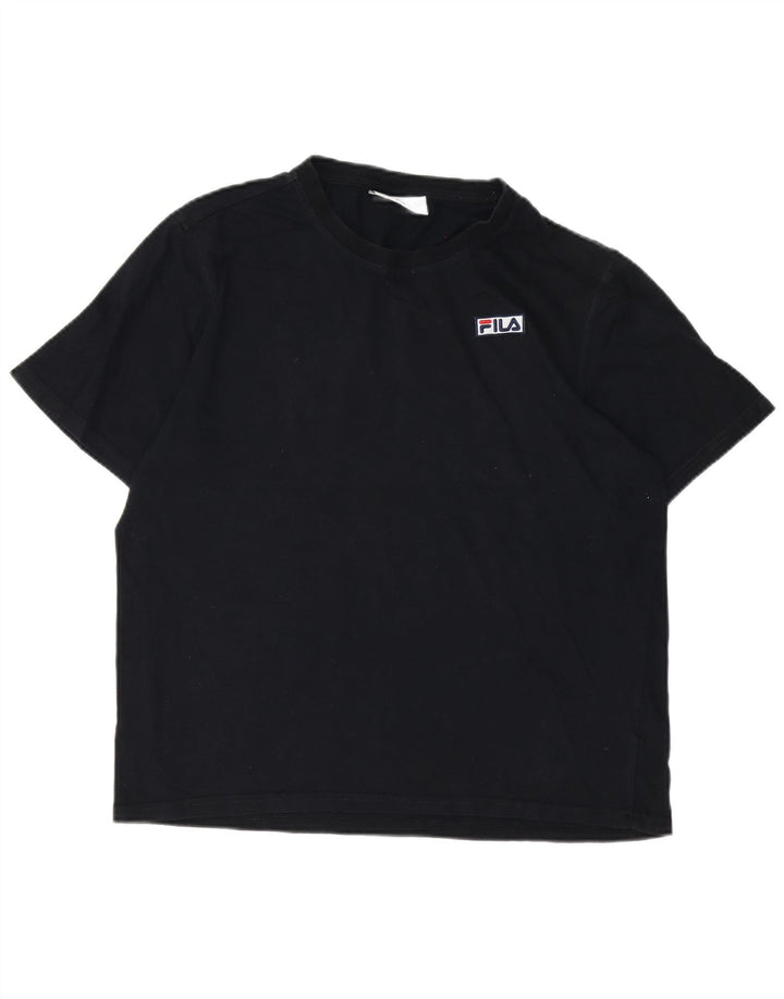 FILA T-Shirt Femme Haut Large Noir Coton