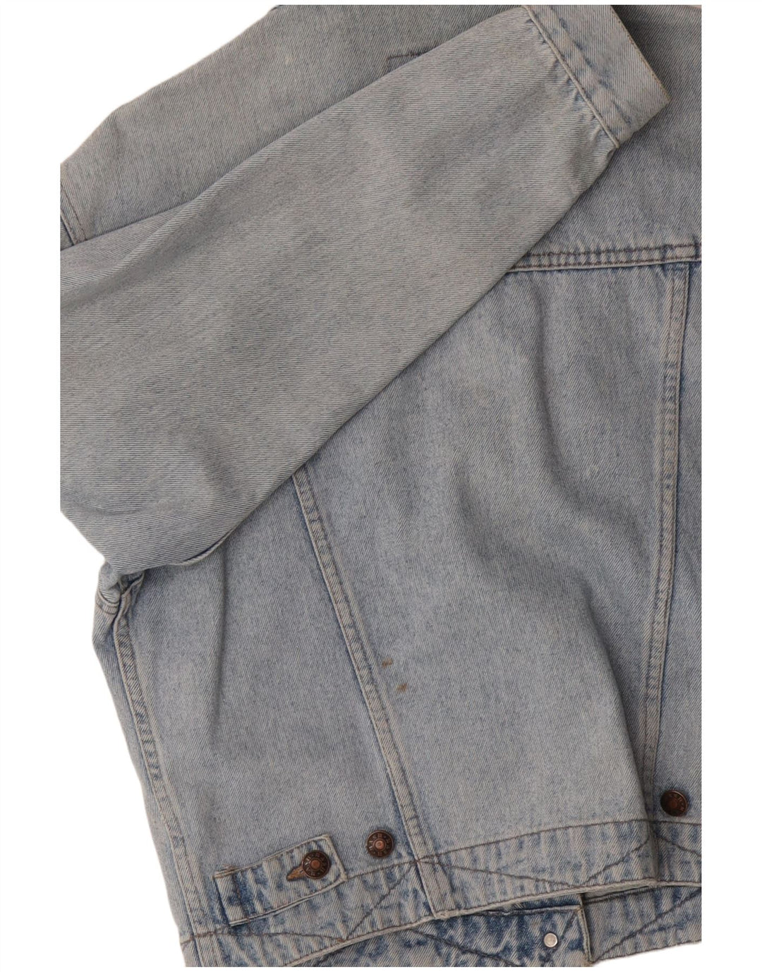 Mash Veste en Jean Fille 14-15 ans Bleu Coton