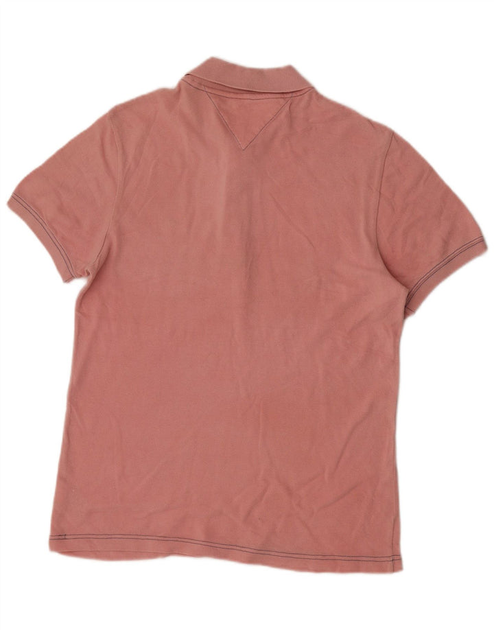 Tommy Hilfiger Polo Homme Rose Moyen Coton