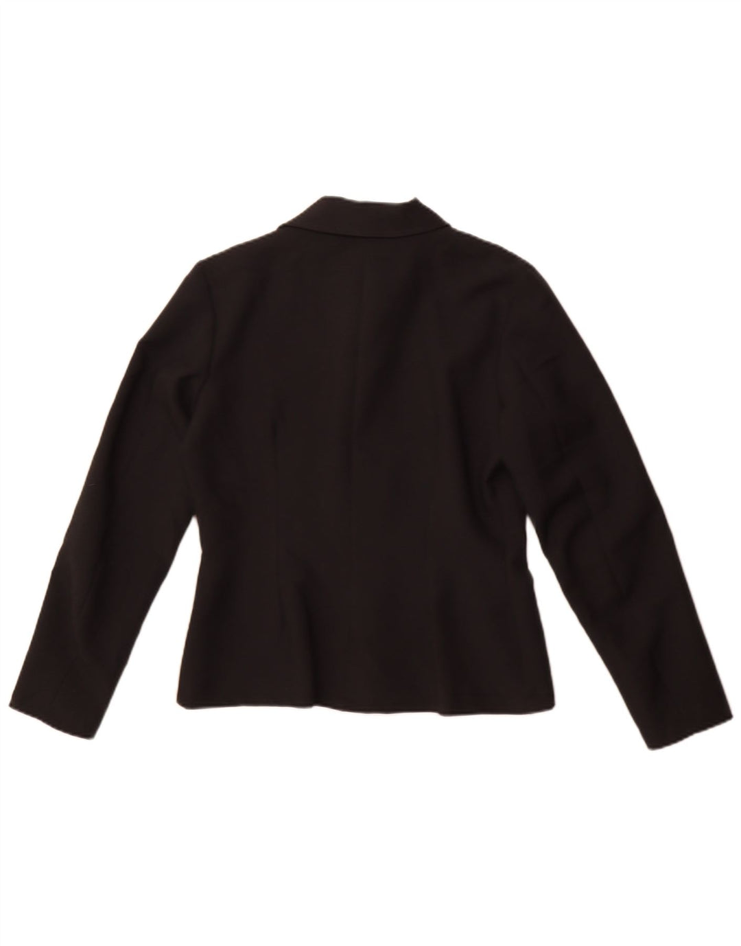 vintage Femme 4 Bouton Blazer Veste IT 44 Moyen Noir Polyester