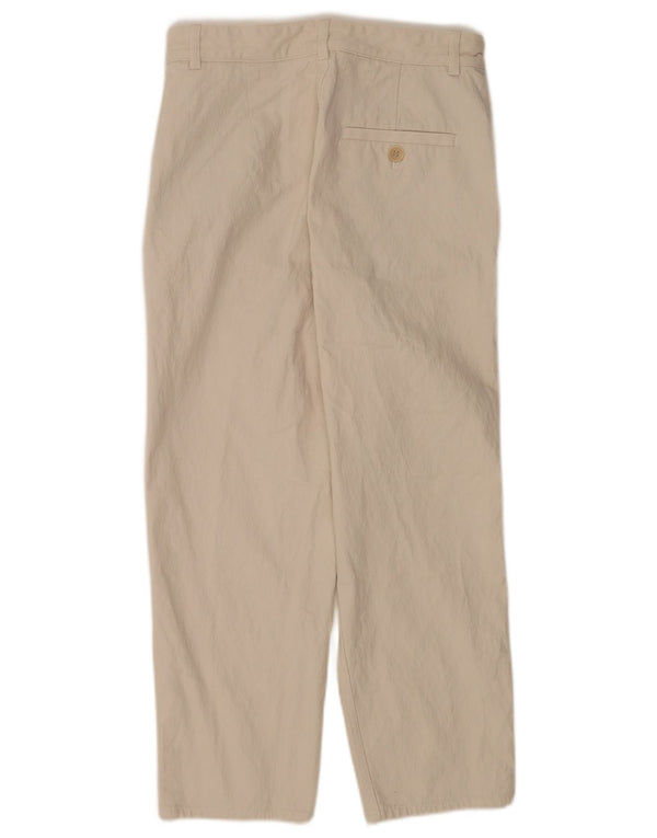 Cos Womens High Waist Chino Trousers EU 34 XS W28 L24 Beige Cotton