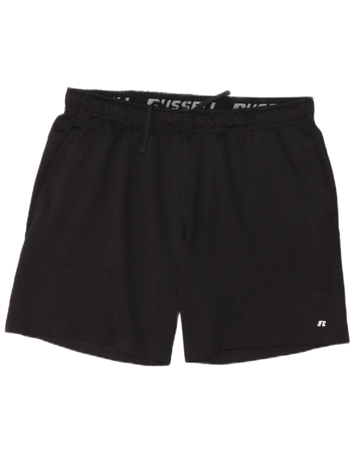 RUSSELL ATHLETIC Short de Sport Homme XL Noir Polyester
