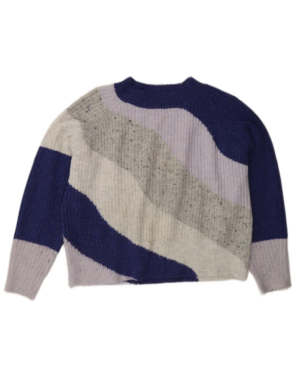 Marks & Spencer Pull court à col rond pour femme UK 10 Small Multicolou