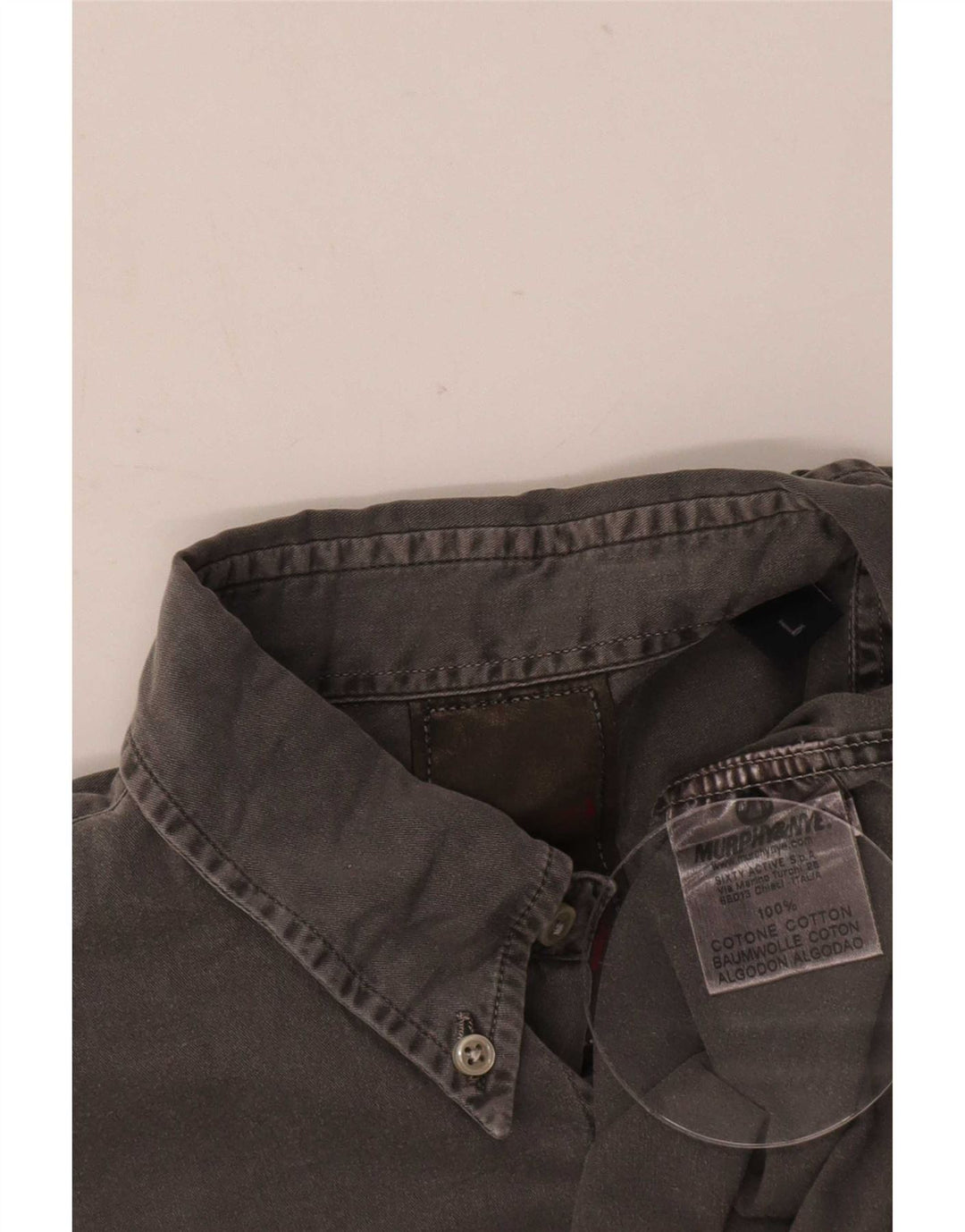 Murphy & Nye Chemise en Jean Homme Large Gris Coton