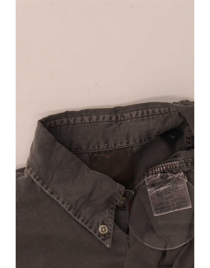 Murphy & Nye Chemise en Jean Homme Large Gris Coton