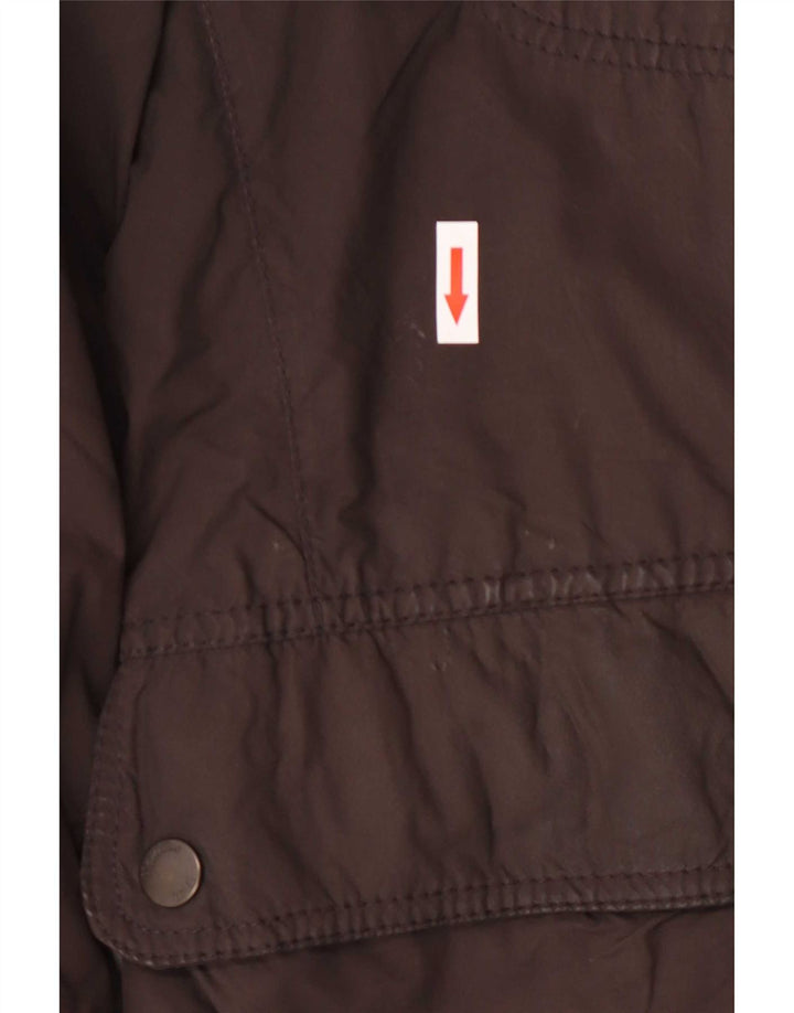Massimo Dutti Veste matelassée pour homme Large Marron Polyester