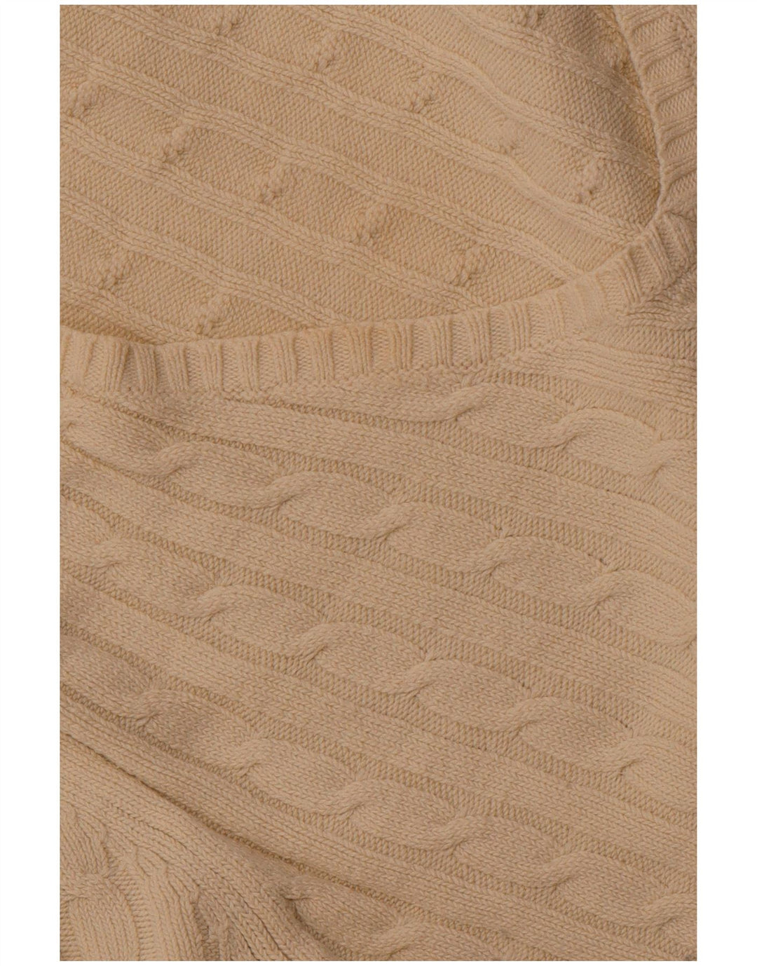 CREW CLOTHING Pull col V pour Femme UK 18 XL Coton Blanc cassé