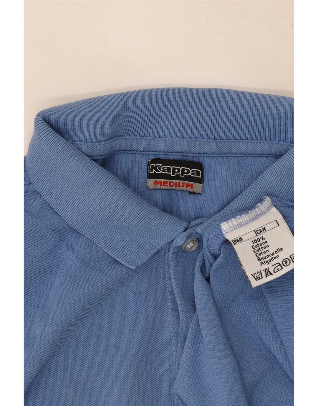 Kappa Polo Homme Bleu Moyen Coton