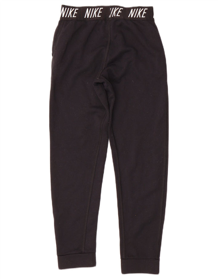 Nike Pantalon de survêtement graphique pour femme UK 12 Noir moyen Polyester