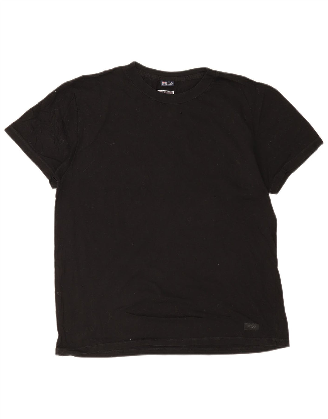 Fila T-Shirt Homme Noir Moyen Coton