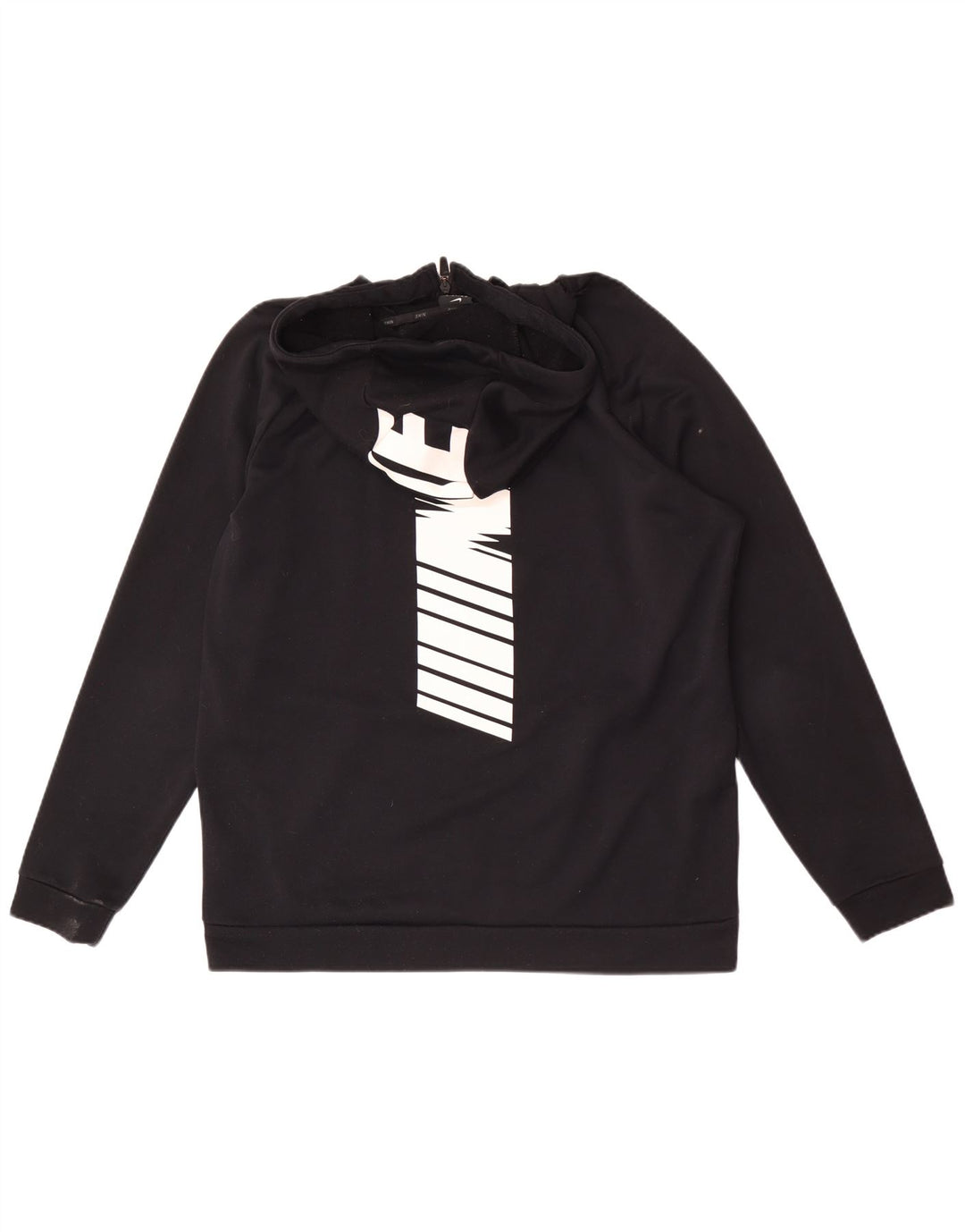 Nike Hommes Dri Fit Graphic Zip Sweat à capuche Grand Noir Polyester