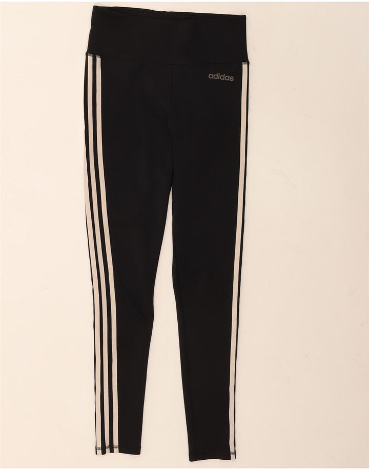 Adidas Climalite Leggings UK 8/10 Petit Noir Polyester