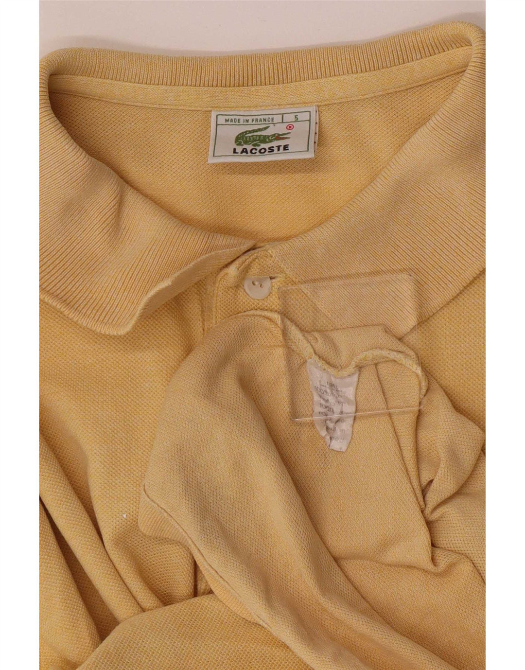 Lacoste Polo Homme Taille 5 Grand Coton Jaune
