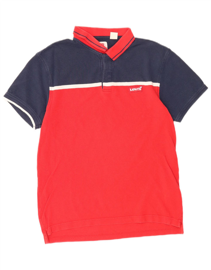 Levi's Polo Homme Rouge Moyen Colourblock Cotton