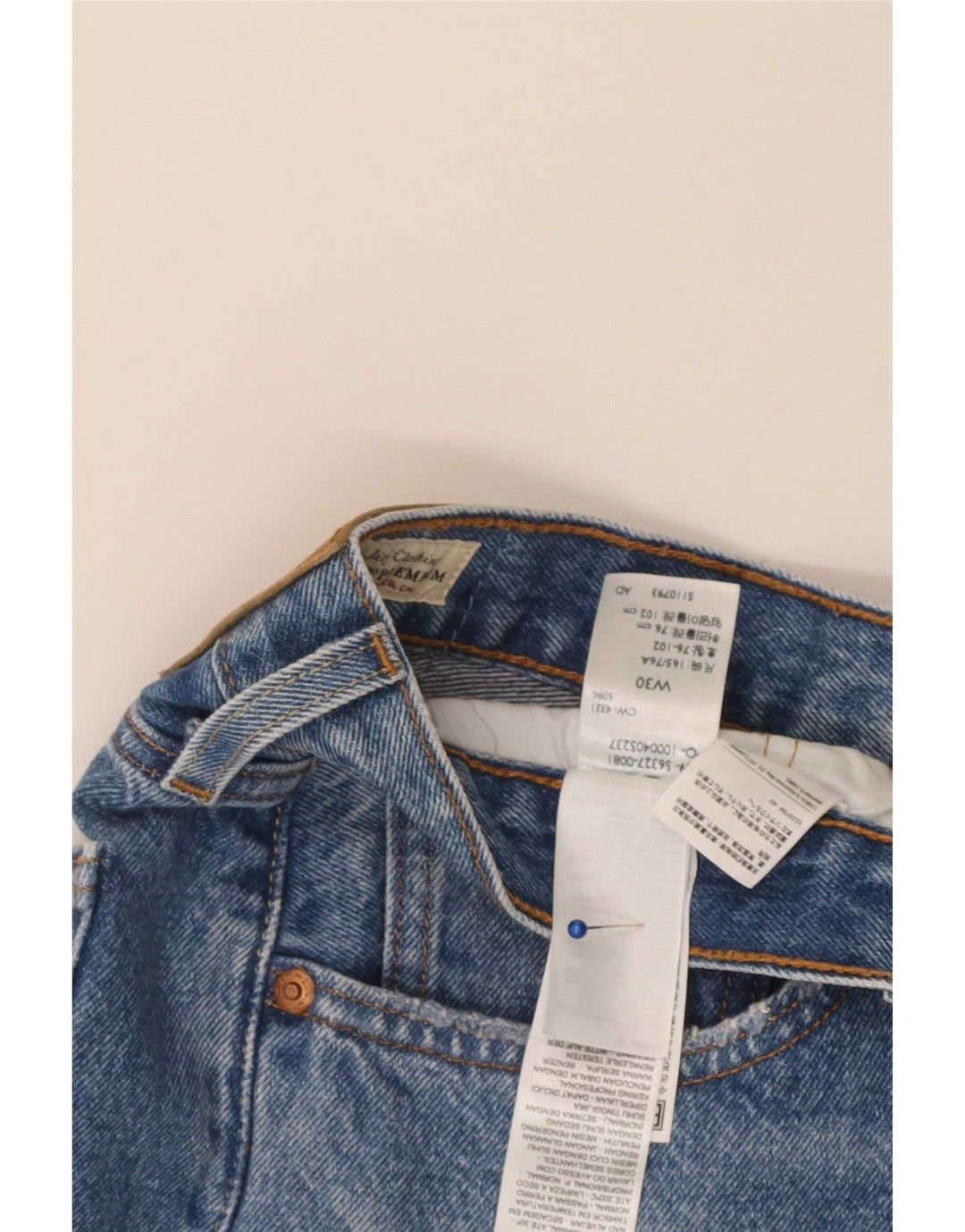 Levi's Short 501 Distressed Denim W30 Femme Bleu Moyen Coton