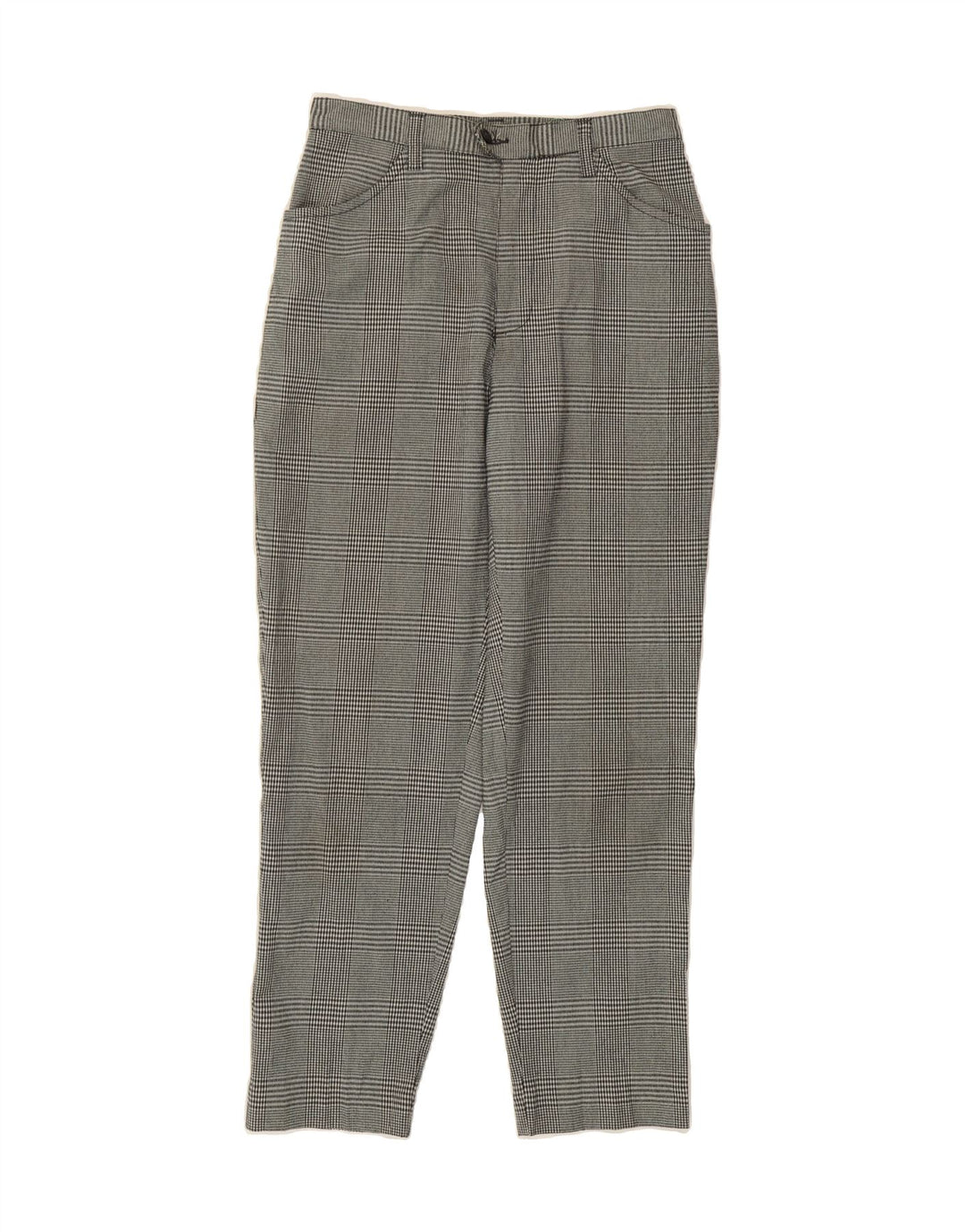 EDDIE BAUER Womens Casual Trousers US 6 Medium W26 L27 Grey Houndstooth Vintage Eddie Bauer and Second-Hand Eddie Bauer from Messina Hembry 