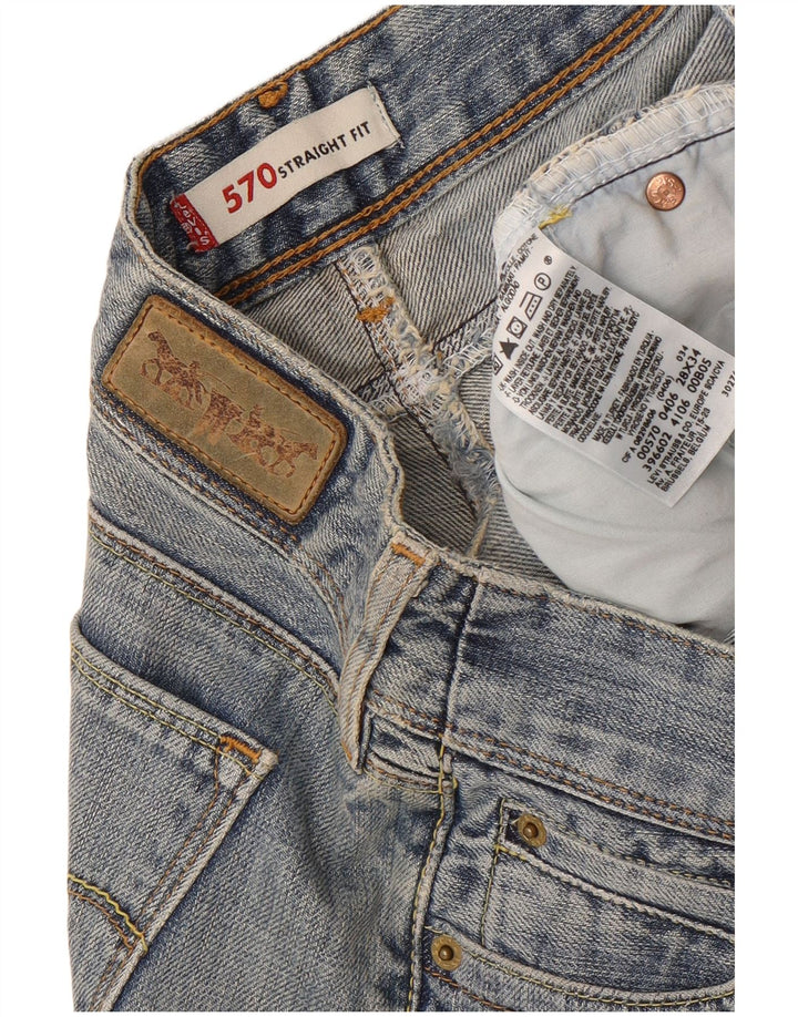 Levi's Jean Droit 570 Femme Bleu W28 L30 Coton
