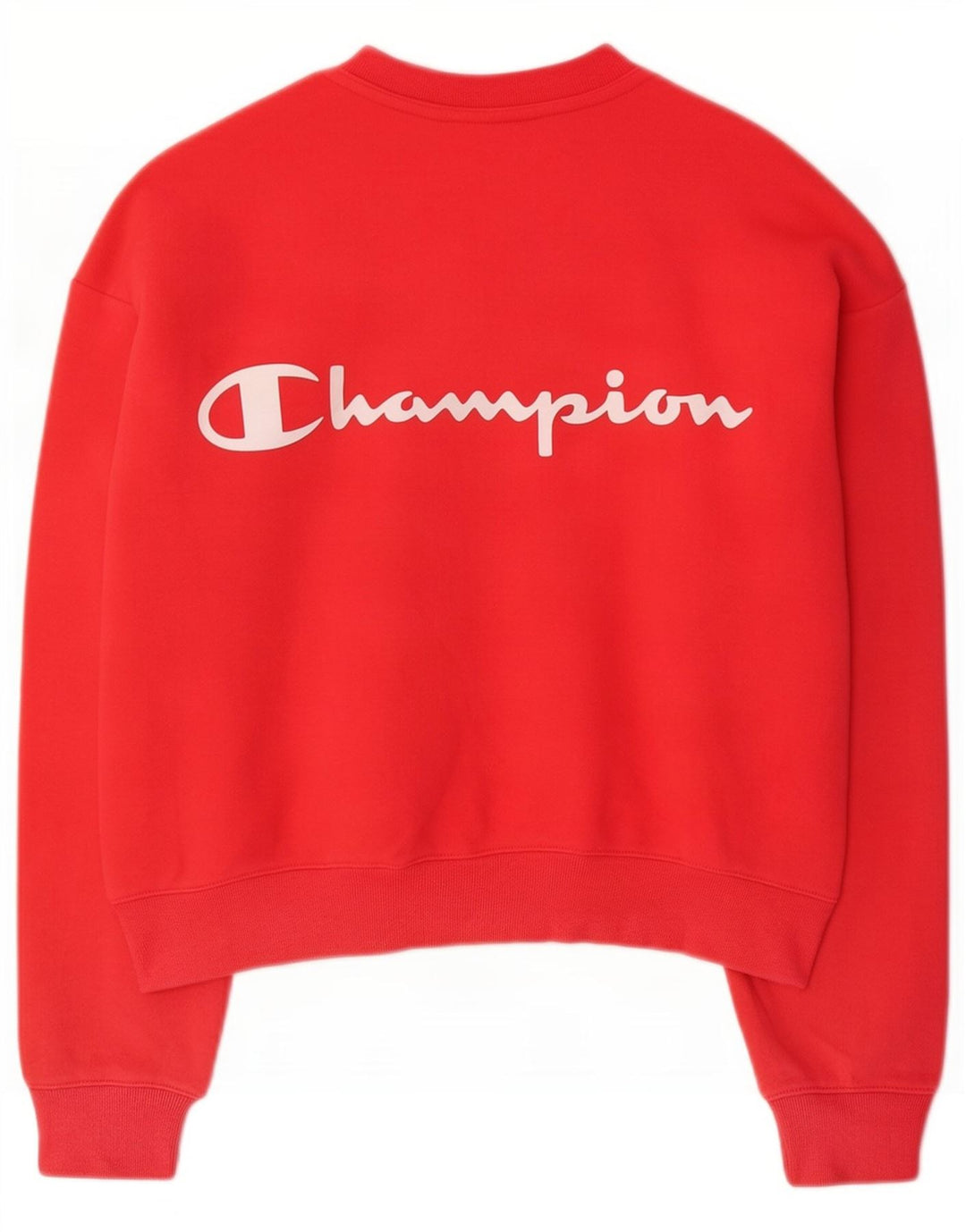 Champion Sweat-shirt court graphique pour femme UK 14 Rouge moyen Coton