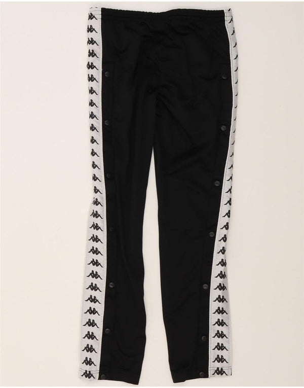 Kappa Pantalon de survêtement graphique pour femme UK 6 XS Noir Colourblock Polyester