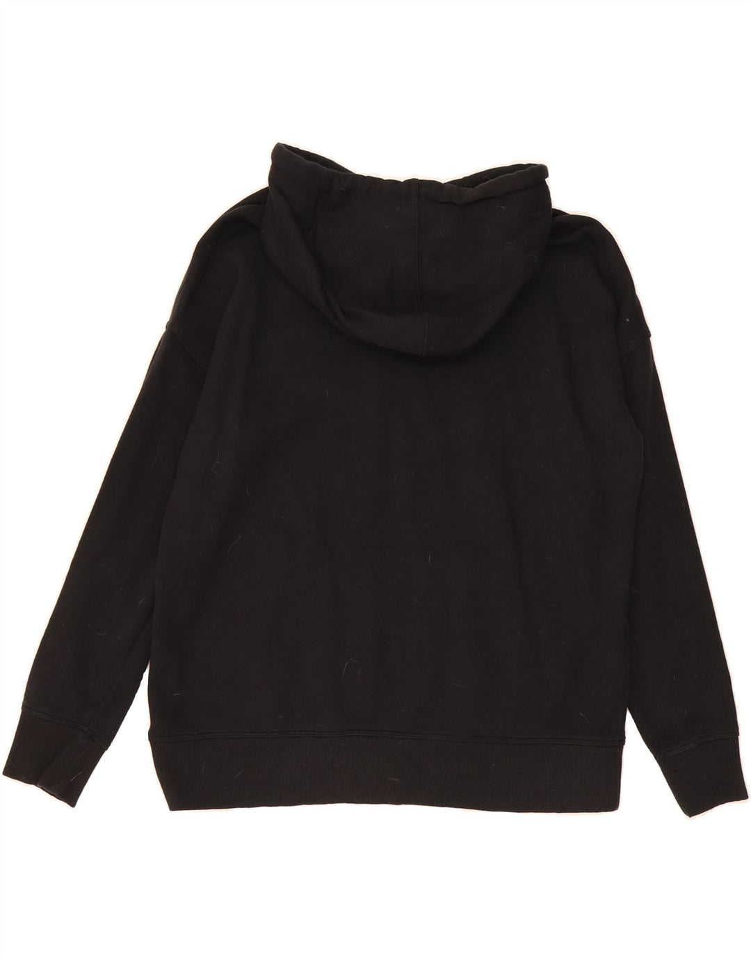 REEBOK Mens Graphic Hoodie Jumper Medium Black Cotton Vintage Reebok and Second-Hand Reebok from Messina Hembry 