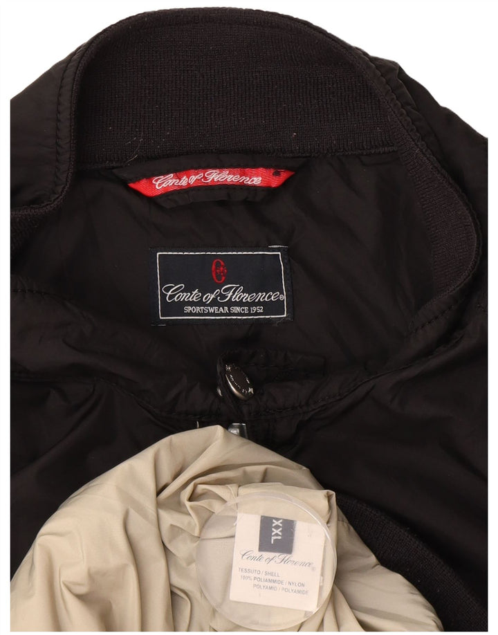 Conte of Florence Veste Bomber Homme UK 44 2XL Noir Polyamide