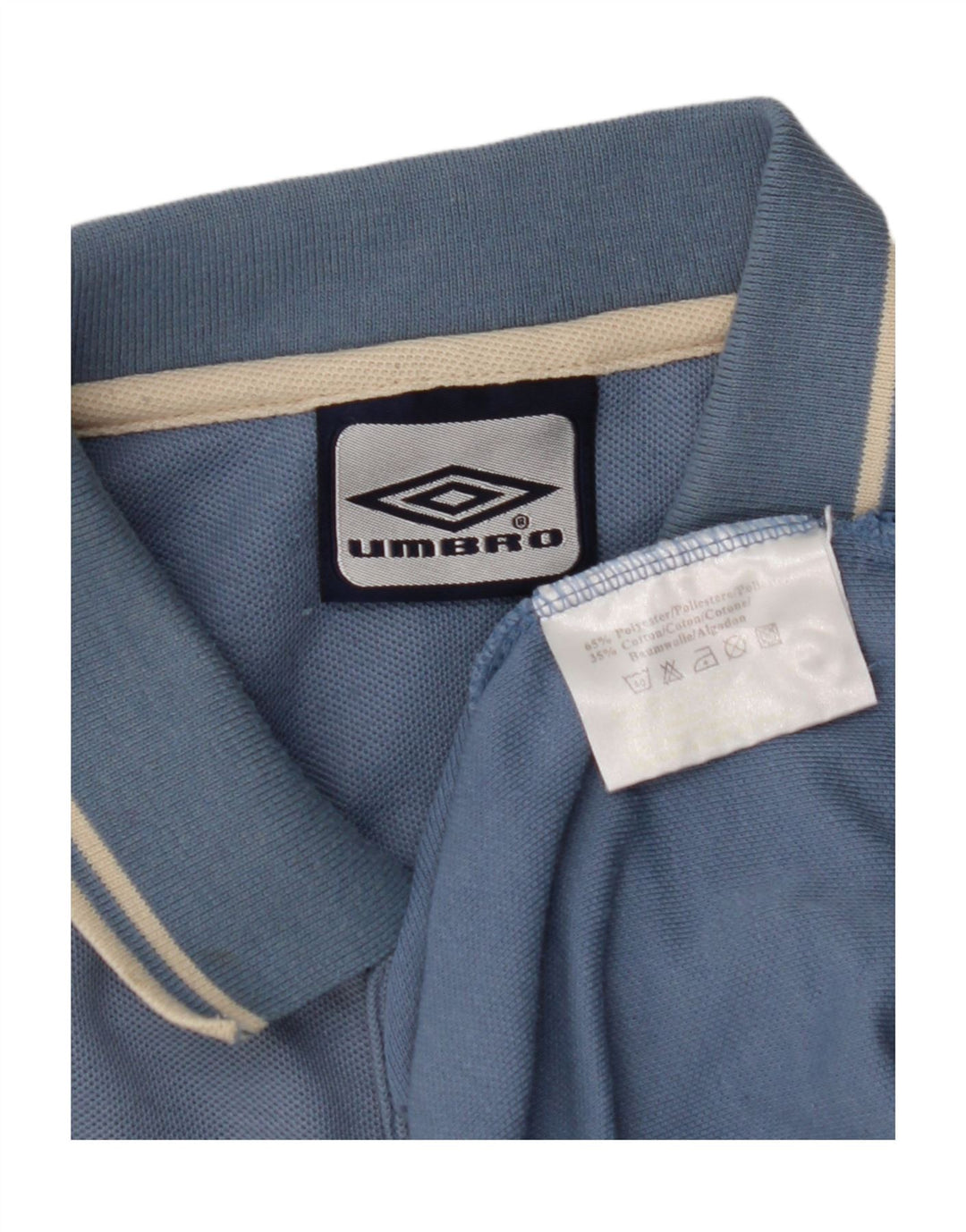 Umbro Polo Homme UK 44/46 XL Bleu Polyester
