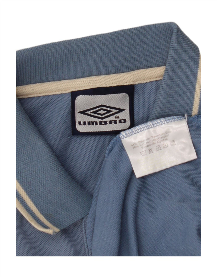 Umbro Polo Homme UK 44/46 XL Bleu Polyester