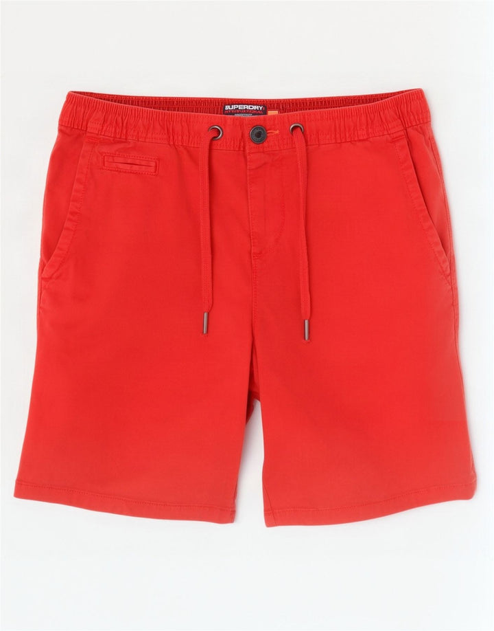 Superdry Short Chino W33 Homme Rouge Moyen Coton