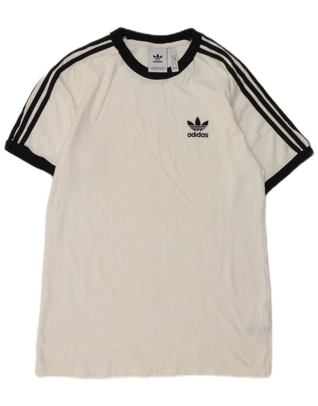 ADIDAS T-Shirt Homme Blanc Moyen Coton
