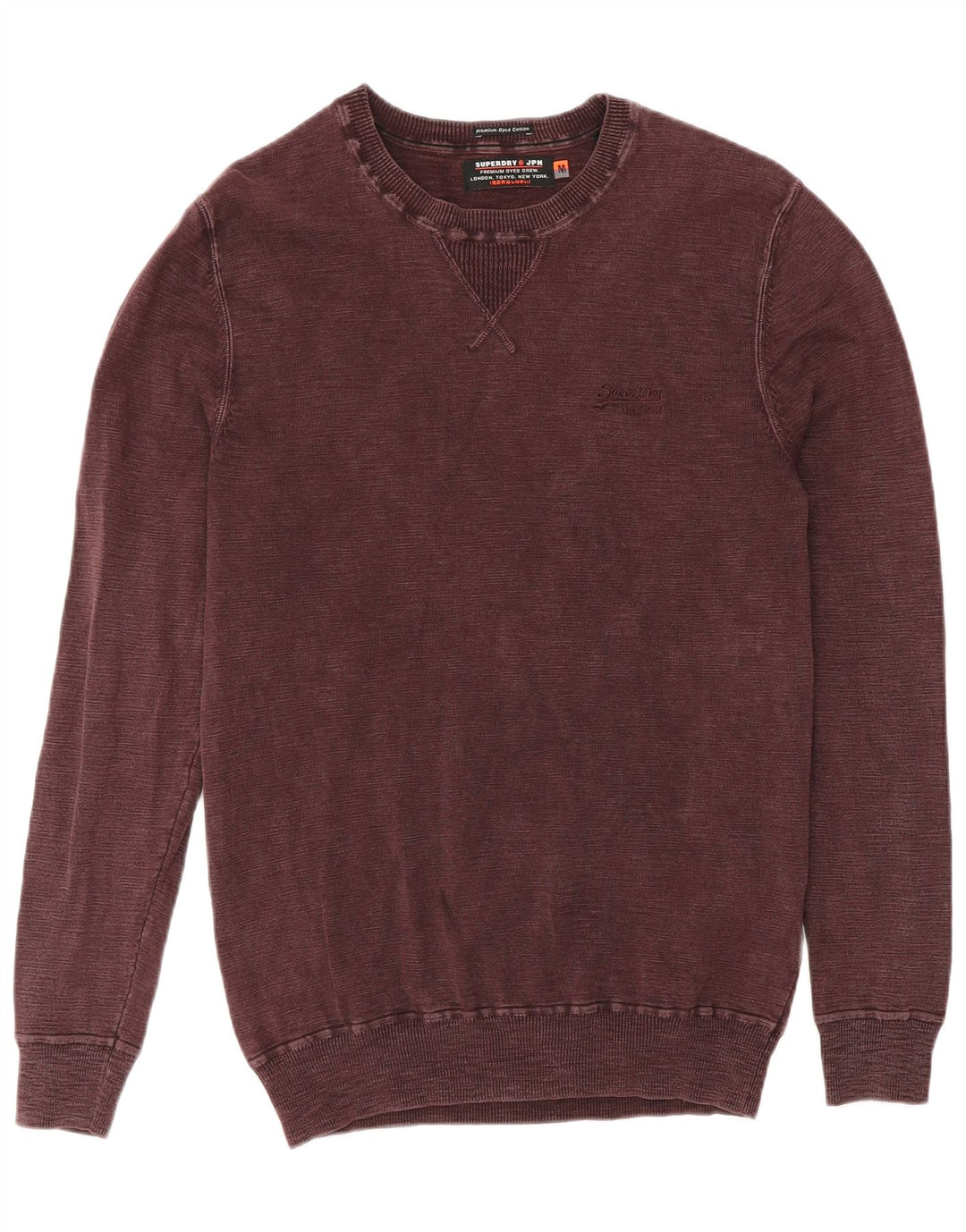 Superdry Sweat-shirt en coton bordeaux moyen pour homme