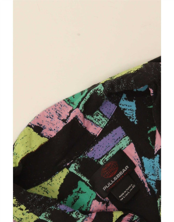 Pull & Bear Chemise à Manches Courtes Homme Large Multicolore Géométrique