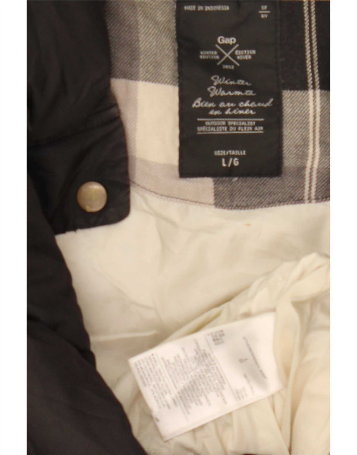 Gap Gilet rembourré pour femme UK 16 Large Noir Polyester