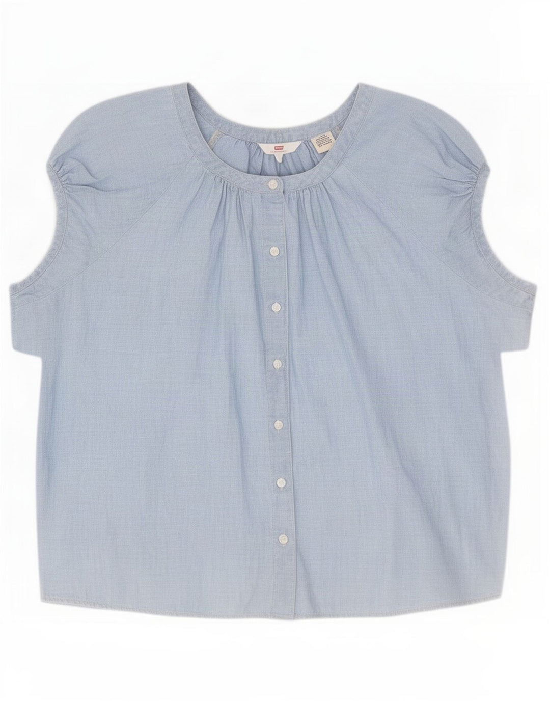 Levi's Chemisier surdimensionné pour femme UK 16 Large Bleu Coton