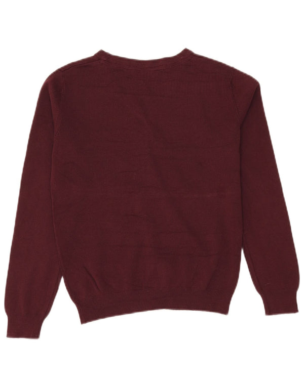 John Lewis Cardigan Pull Fille 9-10 Ans Coton Bordeaux